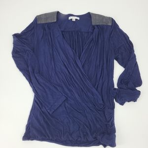 Cabi Faux Wrap Top